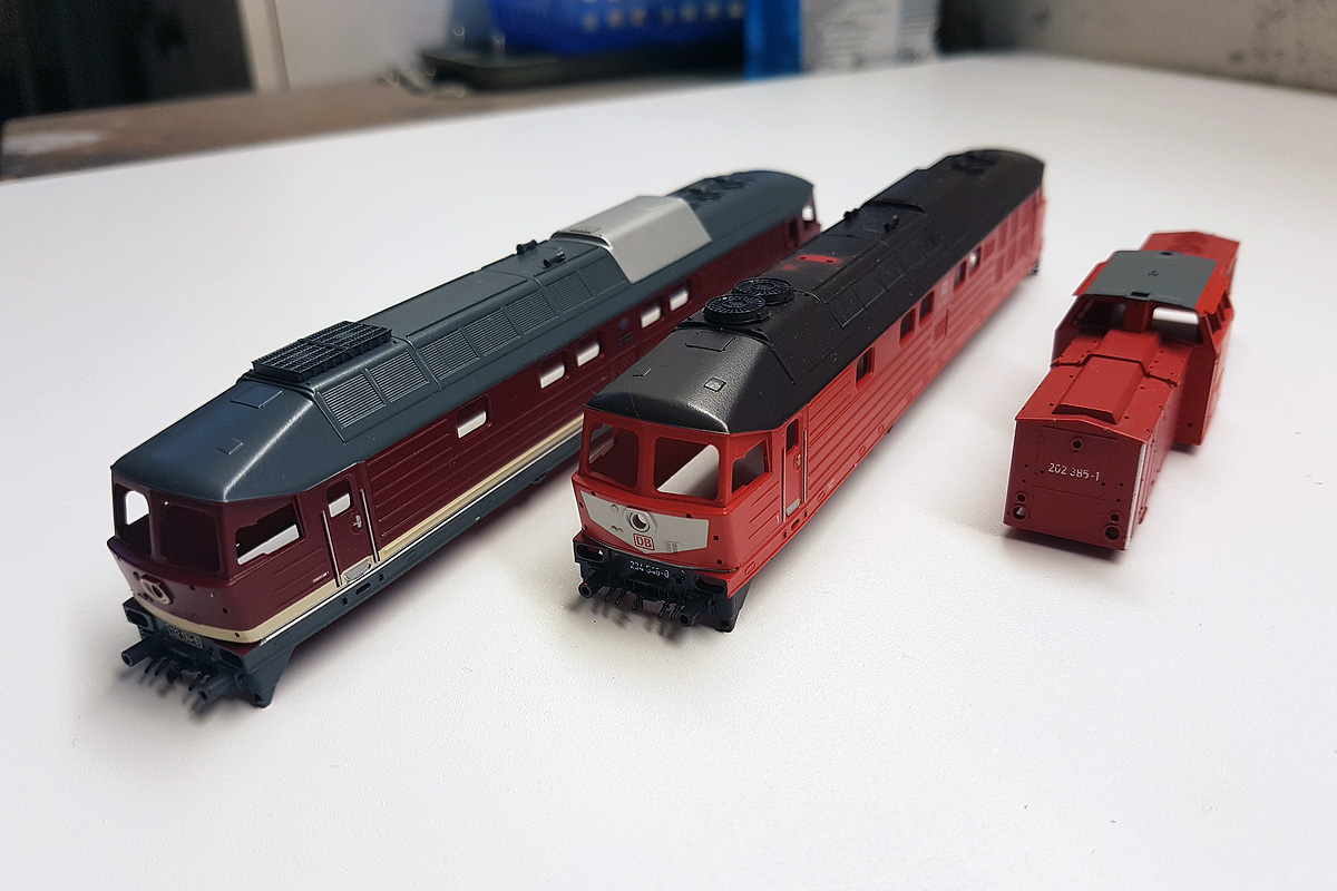 Airbrush Versuche – Modellumbauten