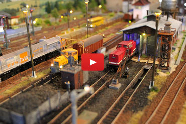 Bogenweichen und lange Wagons